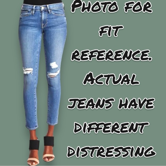 🎉HP🎉 NWOT FRAME Distressed Le Skinny De Jeanne in Laurel Wash. Size 27 - Picture 16 of 16
